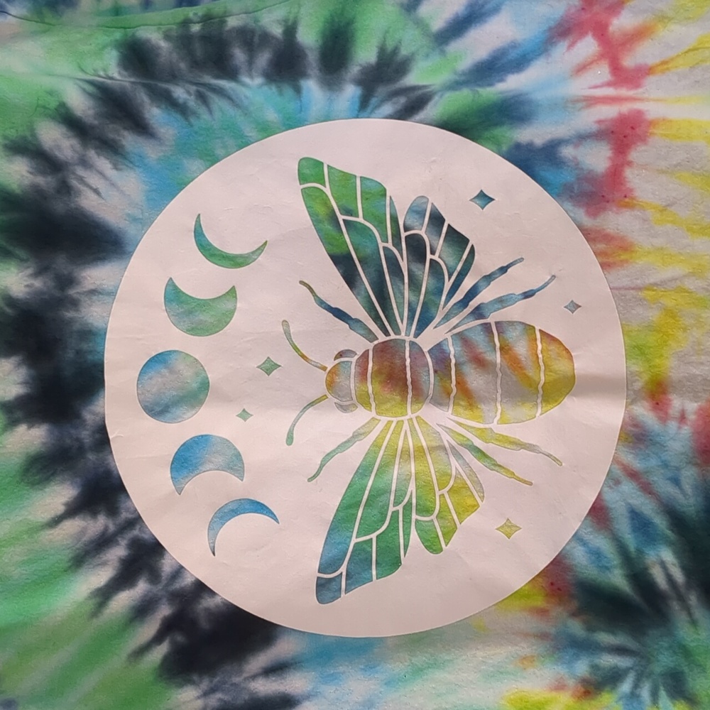 Glow in the Dark Tie Dyed Tshirt Large